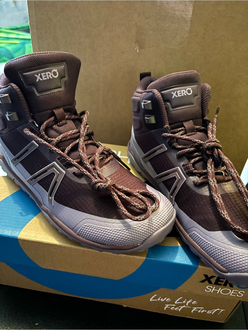 Xero Shoes Minimalist Women's 6.5 Brown Trail scrambler low-Top boots
